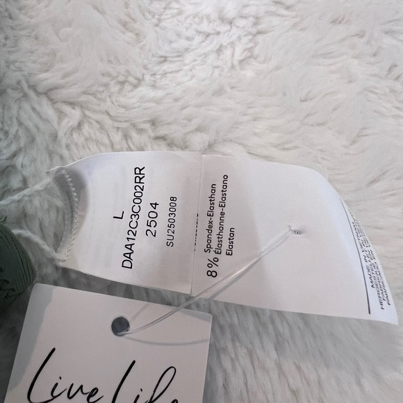 Cupshe Womens Bikini Set Olive Green Floral Lace Up Side Tie Size Large NWT - Picture 9 of 12